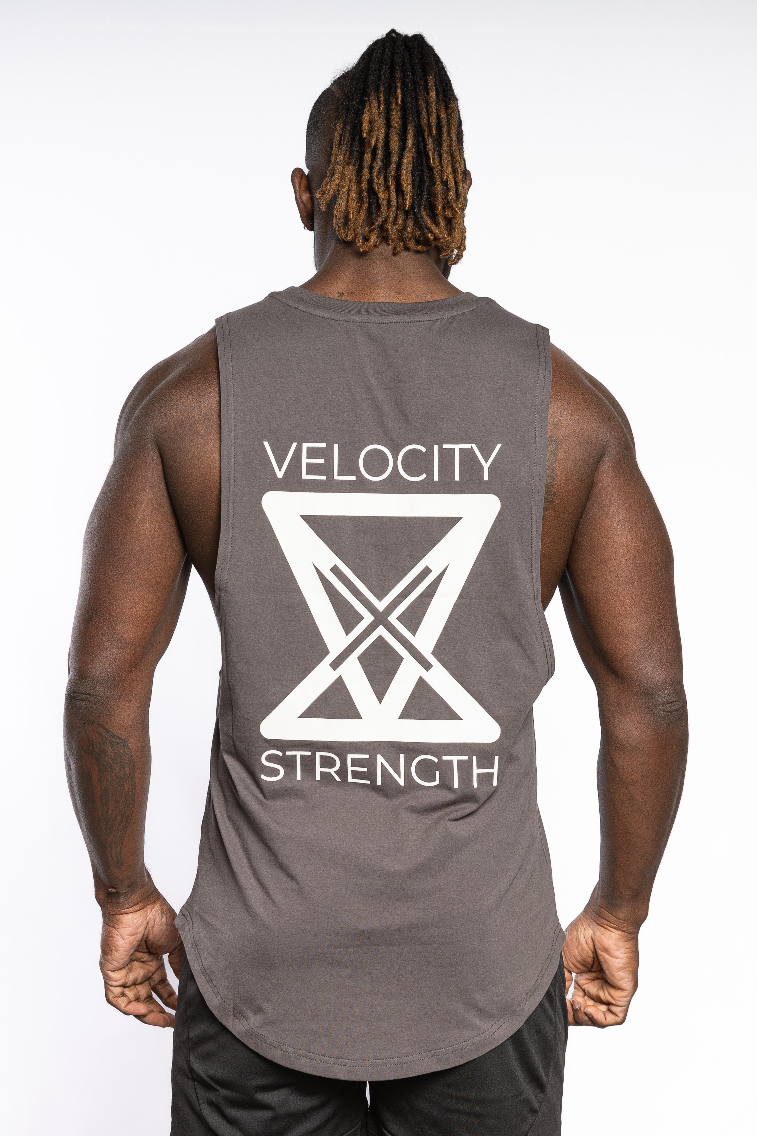 Statement Sleeveless - Grey - VXS GYM WEAR