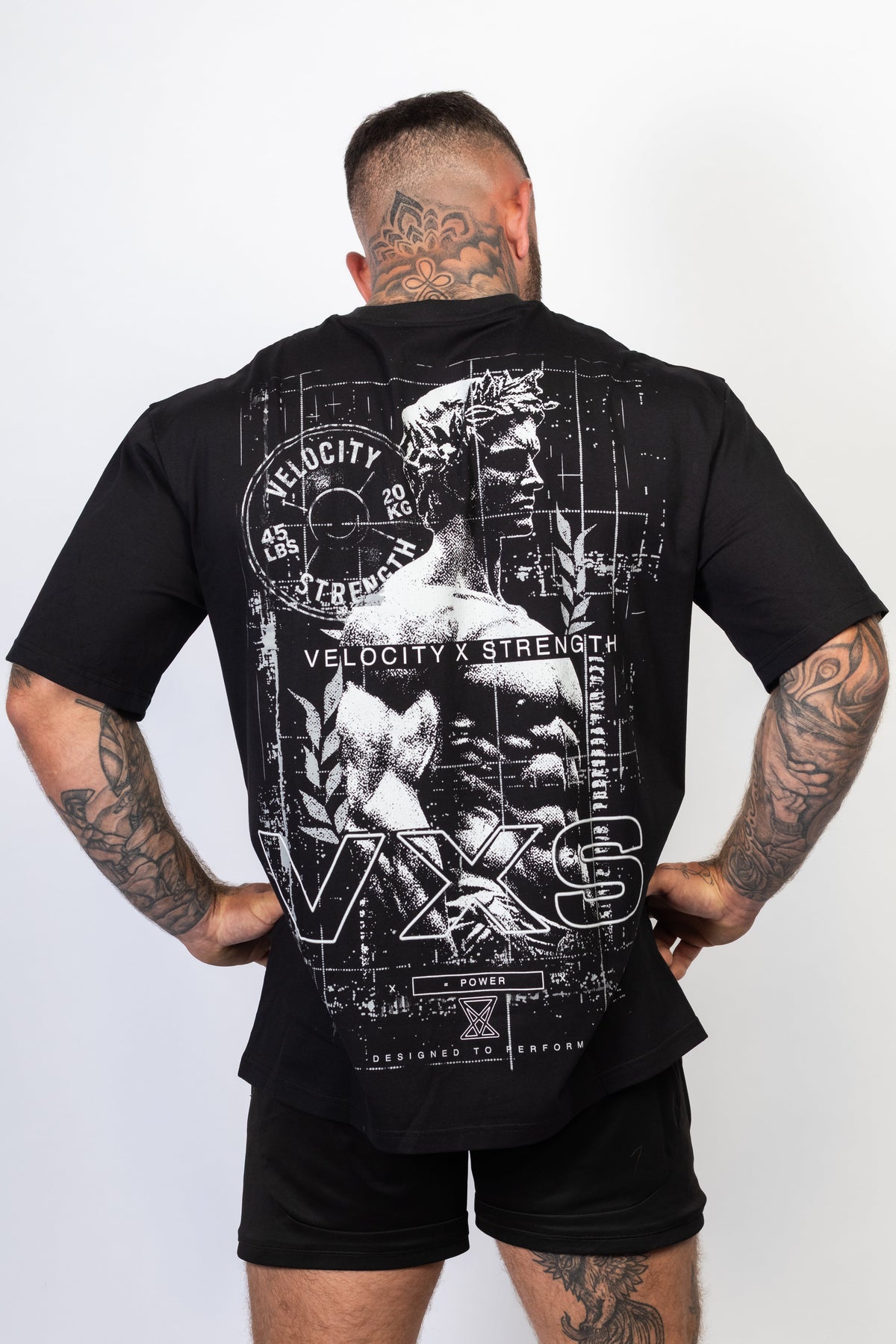 IRON Oversized Tee - Strength Study - VXS GYM WEAR