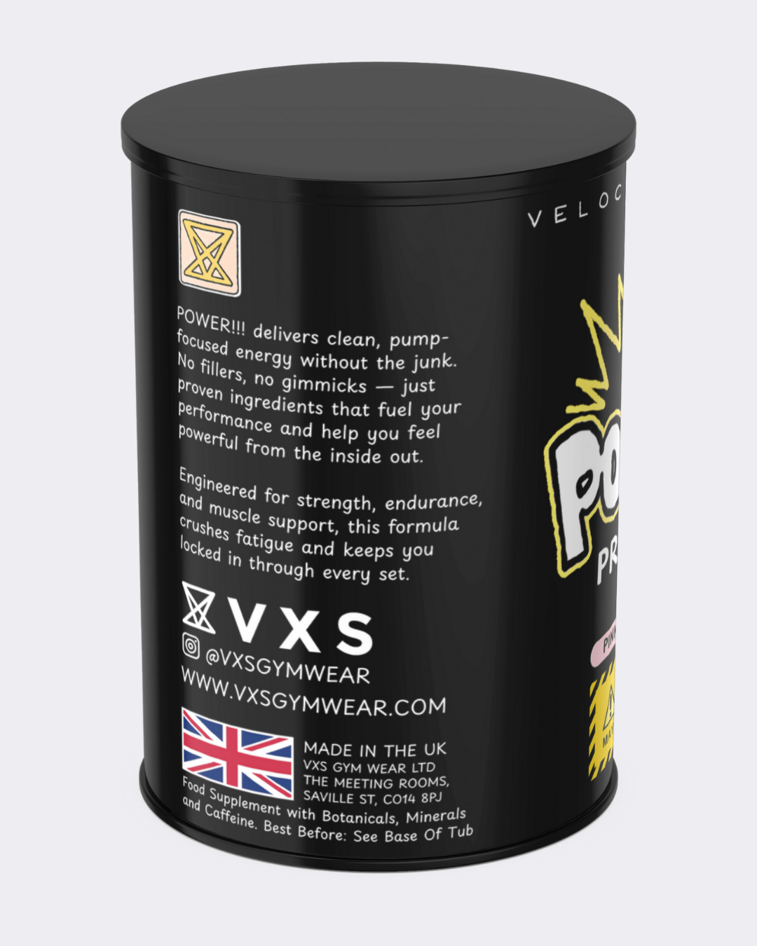 POWER!!! Pre - Workout - VXS GYM WEAR