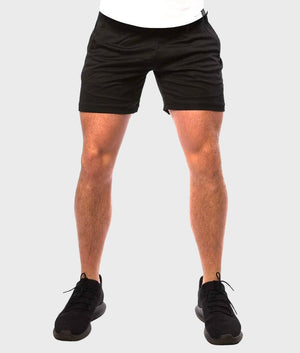 Training Zip Shorts [Black] - VXS GYM WEAR